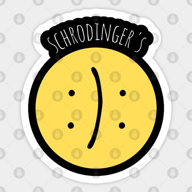 Schrodingers Smiley Sticker by applebubble